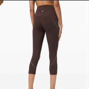 Lululemon Align High-Rise Crop 21" *Gold french press